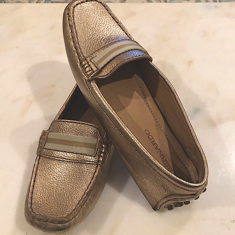 Bernardo "Drive You Crazy" Platinum Driving Flats
